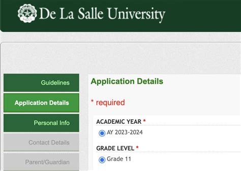 dlsu application